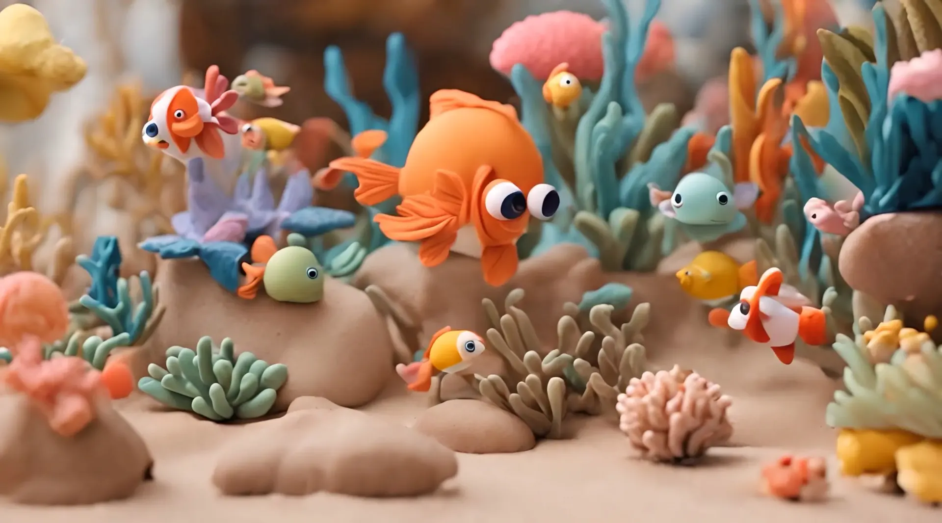 Coral Reef Escapade Cinematic Video Backdrop